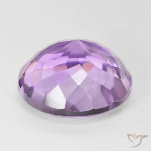 Ametista Violeta médio Natural 13.78ct, Redondo, VVS