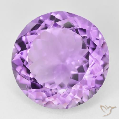 25.41ct Natural Violeta médio Ametista, Redondo, VVS