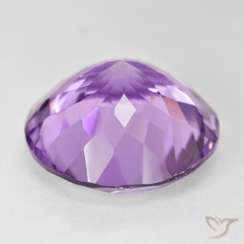 Ametista Violeta médio Natural 25.41ct, Redondo, VVS