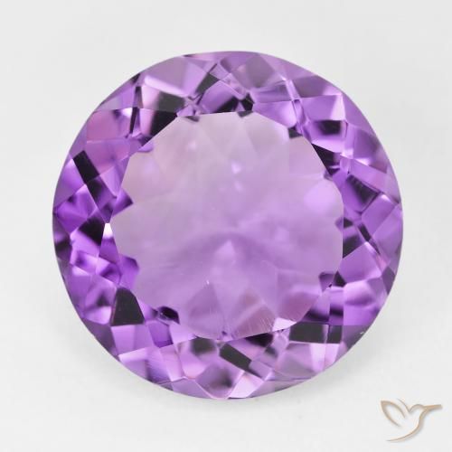 10.14ct Natural Violeta Rosado Médio Ametista, Redondo, VVS