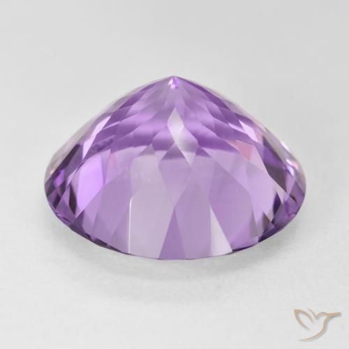Ametista Violeta rosa médio Natural 12.28ct, Redondo, VVS