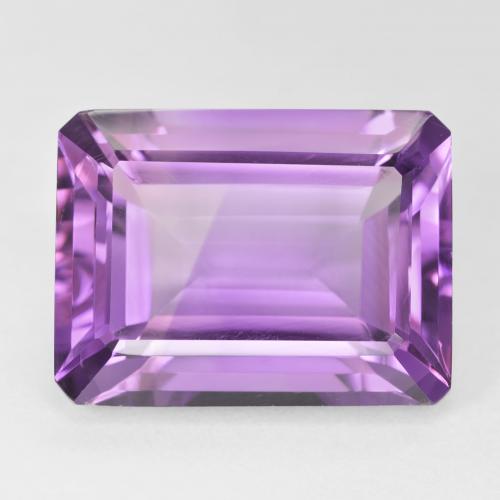 22.11ct Natural Violeta rosado Ametista, Corte Esmeralda, VVS