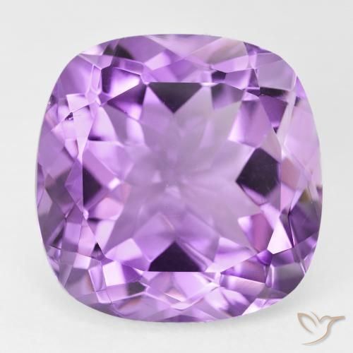 21.19ct Natural Violeta Rosado Médio Ametista, Almofada, VVS