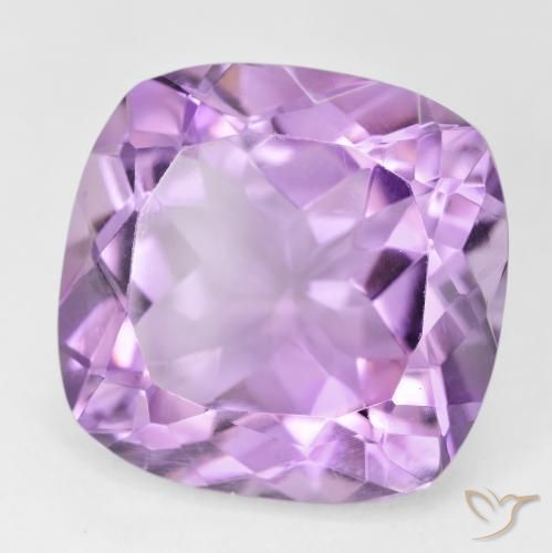 Ametista Violeta rosa médio Natural 19.76ct, Almofada, VVS