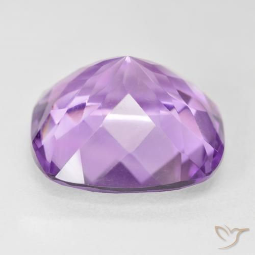 Ametista Violeta rosa médio Natural 19.76ct, Almofada, VVS