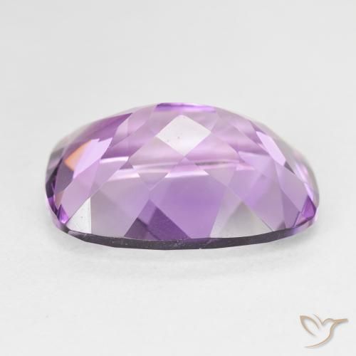 Ametista Violeta rosa médio Natural 11.90ct, Almofada, VVS