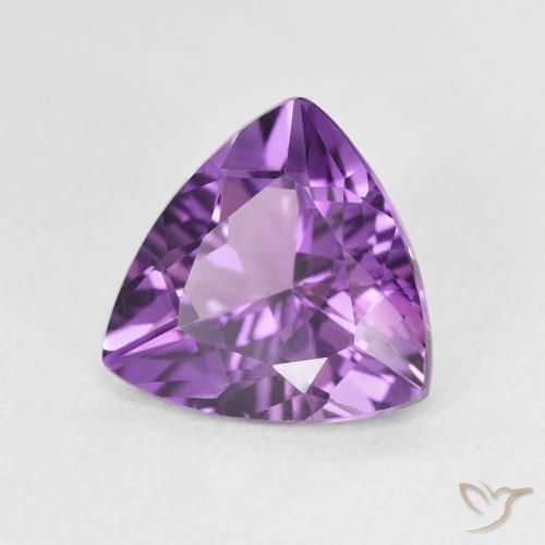 Ametista Violeta rosado Natural 2.61ct, Trilhão, VVS