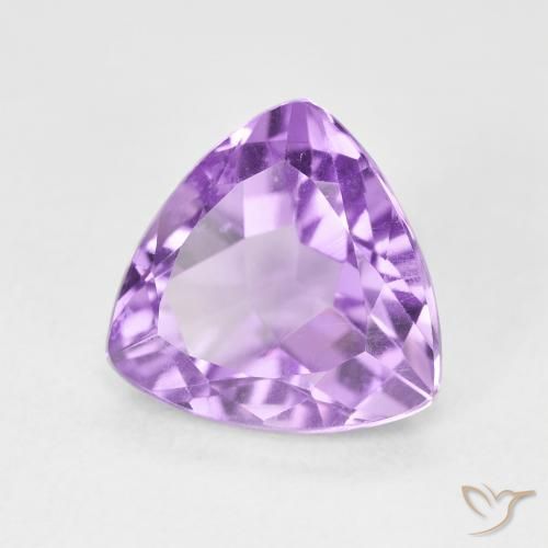 Ametista Violeta rosado claro Natural 3.01ct, Trilhão, VVS