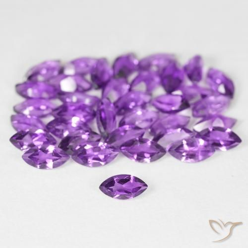 5.38ctw Natural Violeta médio Ametista, Marquesa, VS