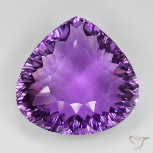 105.35ct Natural Violeta Púrpura Médio Ametista, Formato de pêra, VVS