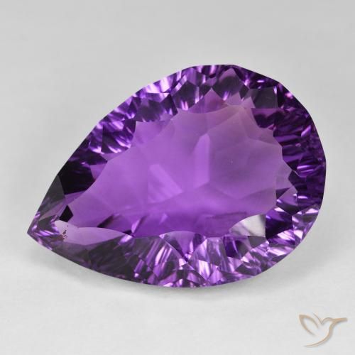 59.23ct Natural Rosa Violeta Ametista, Formato de pêra, VVS