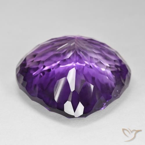 Ametista Rosa Vivo Violeta Natural 104.71ct, Formato de pêra, VVS