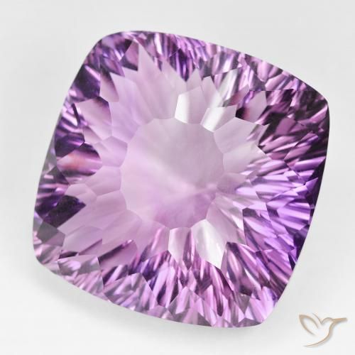 Ametista Violeta Rosado Médio Natural 135.48ct, Almofada, VVS-VS