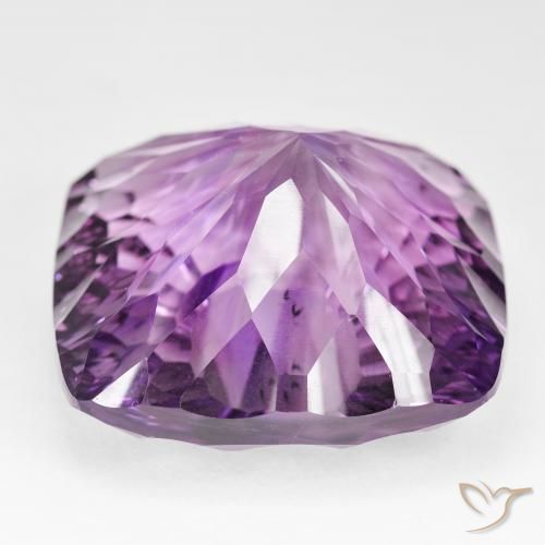 Ametista Violeta Rosado Médio Natural 135.48ct, Almofada, VVS-VS