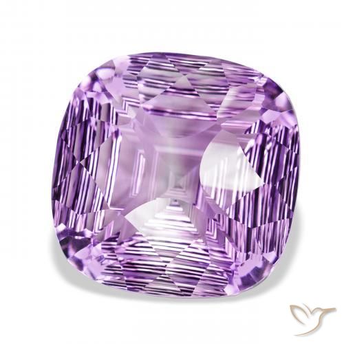 Ametista Violeta Claro-Médio Natural 39.30ct, Almofada, VVS