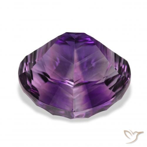 Ametista Violeta médio Natural 39.02ct, Formato de pêra, VVS