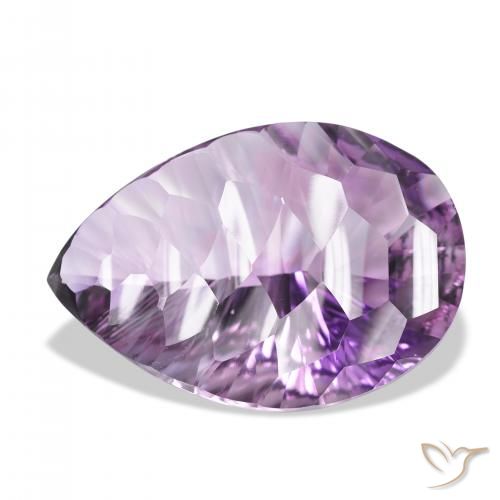 46.00ct Natural Violeta Claro-Médio Ametista, Formato de pêra, VVS
