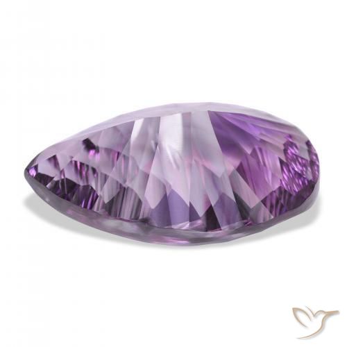 Ametista Violeta Claro-Médio Natural 46.00ct, Formato de pêra, VVS