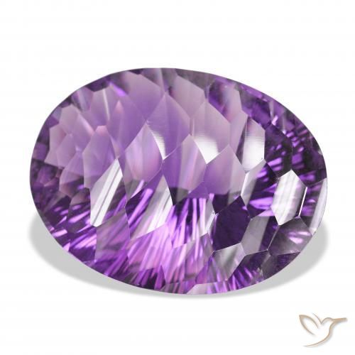 Ametista Violeta-rosa médio Natural 66.25ct, oval, VVS-VS