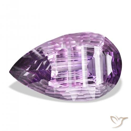 41.61ct Natural Violeta médio Ametista, Formato de pêra, VVS