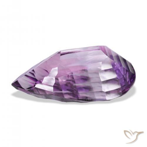 Ametista Violeta médio Natural 41.61ct, Formato de pêra, VVS