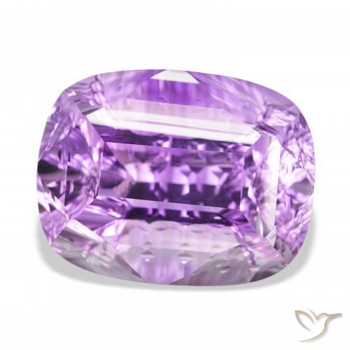 Ametista Violeta médio Natural 56.97ct, Almofada, VVS