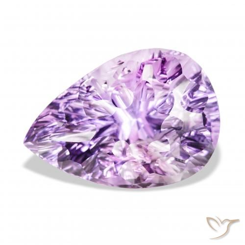 46.63ct Natural Violeta Rosado Médio Ametista, Formato de pêra, VVS