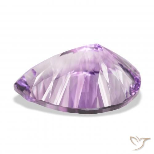 Ametista Violeta Claro-Médio Natural 46.32ct, Formato de pêra, VVS
