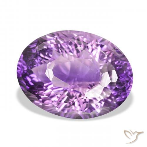 Ametista Violeta-rosa médio Natural 34.41ct, oval, VVS