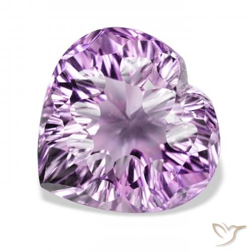 48.61ct Natural Violeta Púrpura Profundo Ametista, Coração, VVS