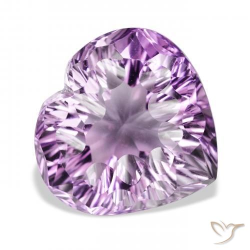 Ametista Violeta Púrpura Profundo Natural 48.61ct, Coração, VVS