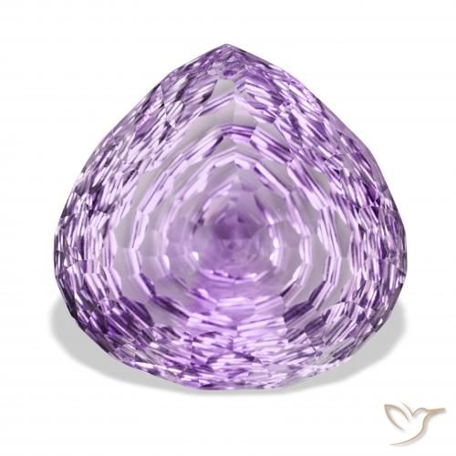 70.80ct Natural Violeta Púrpura Profundo Ametista, Formato de pêra, VVS