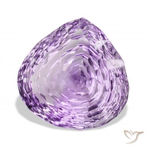 Ametista Violeta Púrpura Profundo Natural 70.80ct, Formato de pêra, VVS