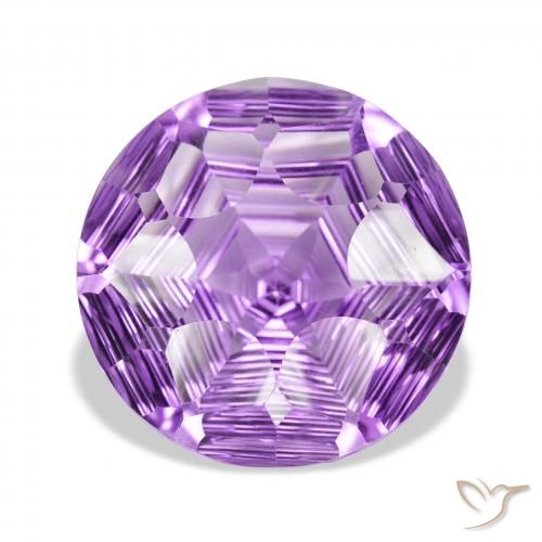 33.22ct Natural Violeta Púrpura Médio Ametista, Redondo, VVS