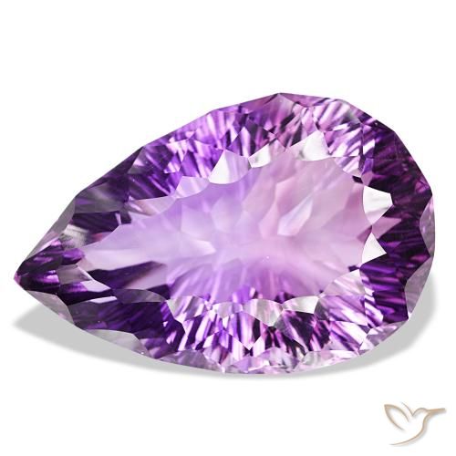 127.01ct Violeta Claro-Médio Ametista, Formato de pêra, IF