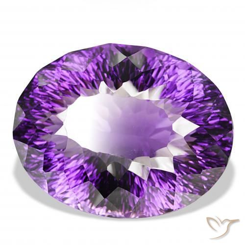Ametista Medium Dark-Violet Natural 159.46ct, oval, IF