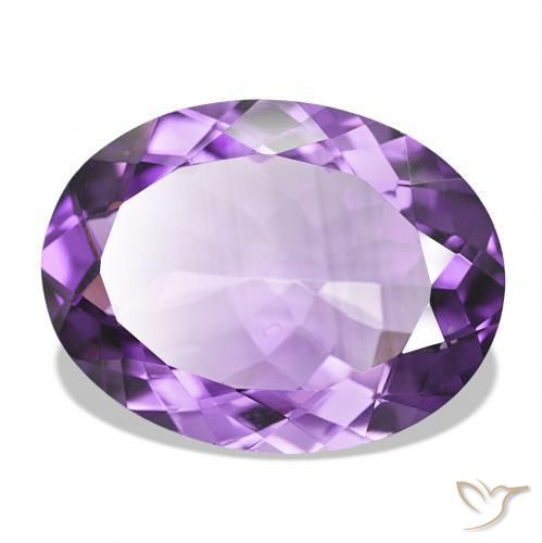 Ametista Violeta médio Natural 14.63ct, oval, IF