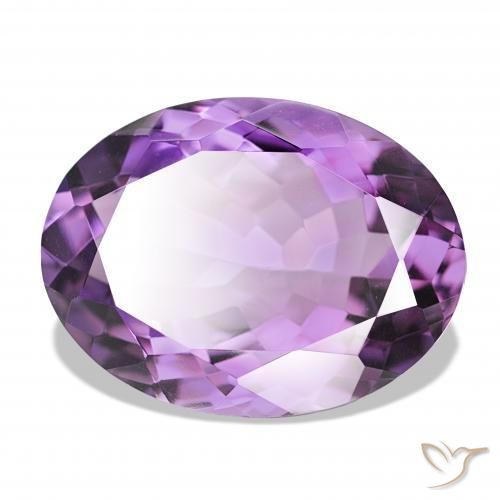 Ametista Medium Light Purplish-Violet Natural 16.10ct, oval, IF