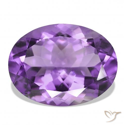 Ametista Violeta Púrpura Profundo Natural 17.42ct, oval, IF
