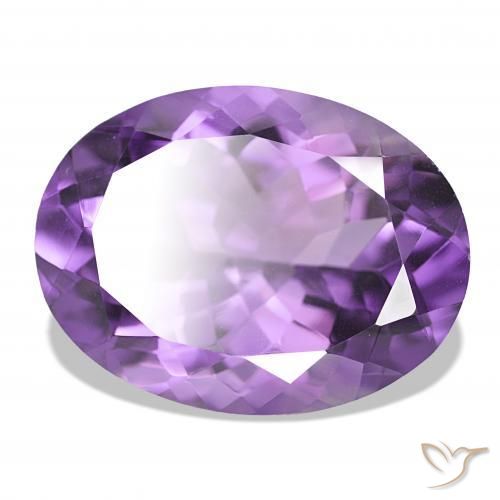 Ametista Violeta Púrpura Profundo Natural 17.42ct, oval, IF