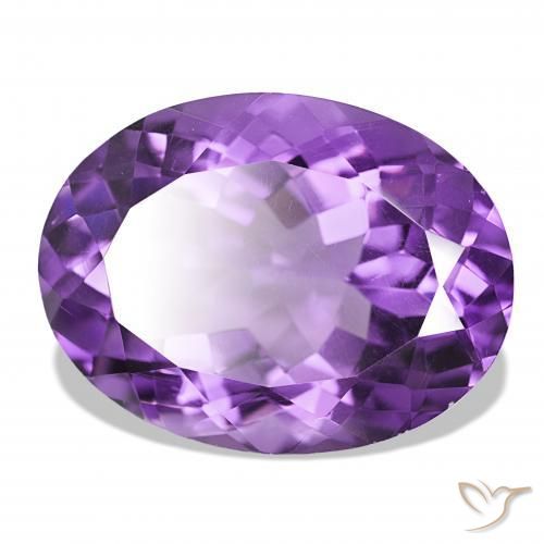 Ametista Violeta médio Natural 16.57ct, oval, VS
