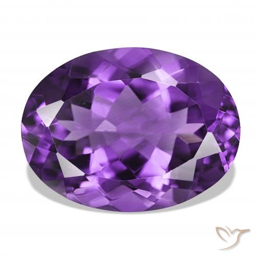 Ametista Medium Dark-Violet Natural 17.08ct, oval, IF