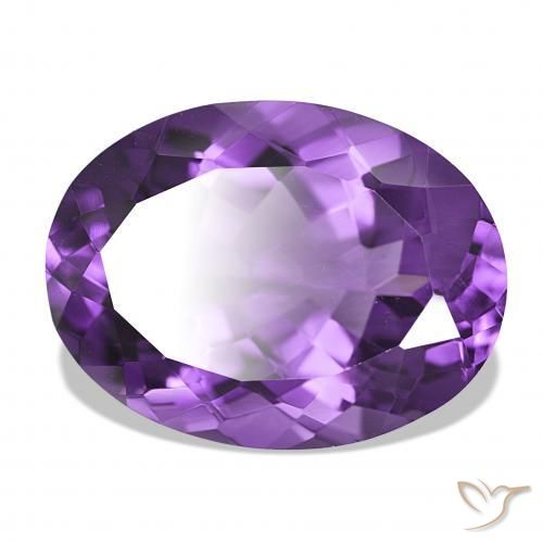 Ametista Medium Dark-Violet Natural 17.08ct, oval, IF