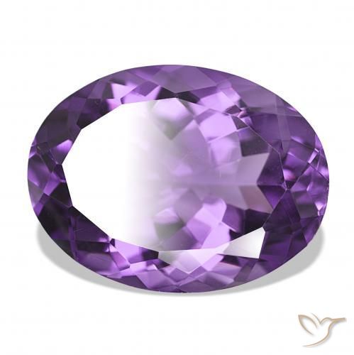 Ametista Violeta médio Natural 17.27ct, oval, IF