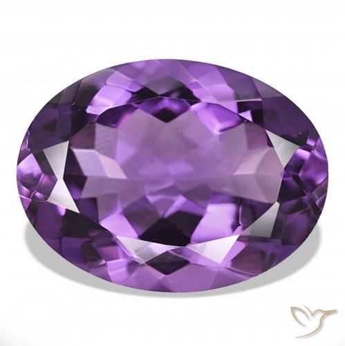Ametista Violeta médio Natural 16.27ct, oval, IF