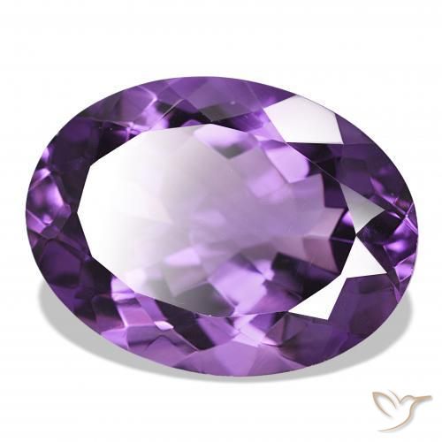 Ametista Violeta médio Natural 16.27ct, oval, IF