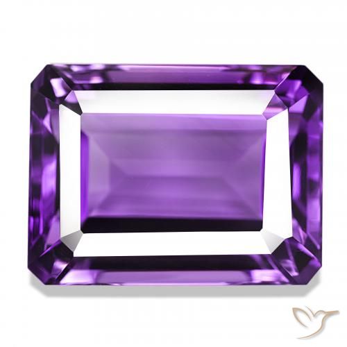 Ametista Violeta Intenso Natural 25.63ct, Corte Octógono / Esmeralda, VVS