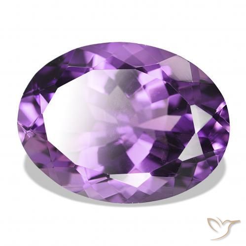 Ametista Violeta rosado Natural 17.11ct, oval, IF