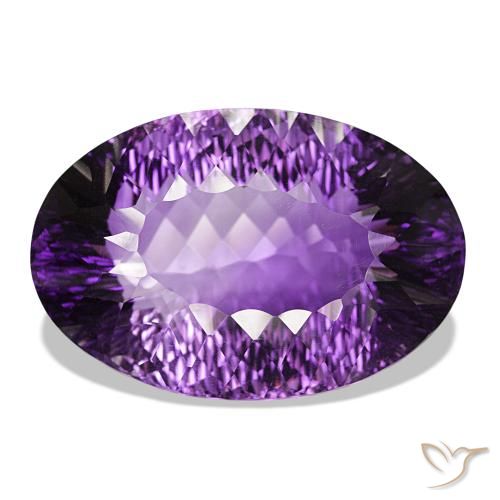 Ametista Violeta médio Natural 147.86ct, Corte Oval, VVS