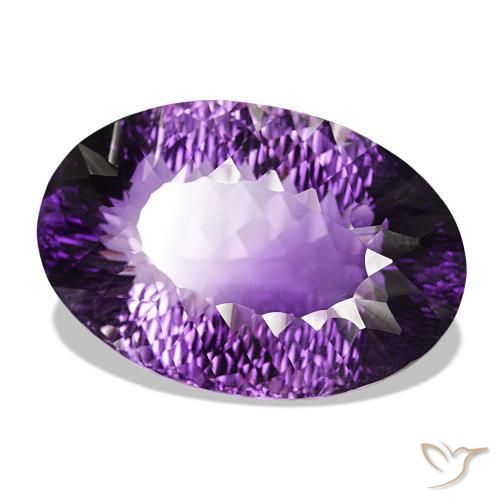 Ametista Violeta médio Natural 147.86ct, Corte Oval, VVS